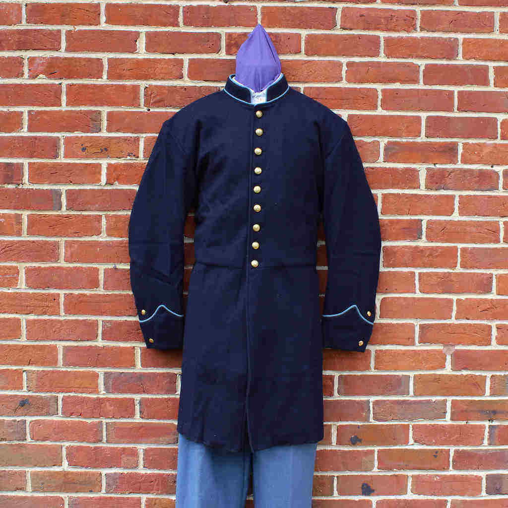 Civil War Richmond Grey CS Infantry Captains Frock Coat 