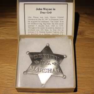 UK *High Quality* Marshal Sheriff BOUNTY HUNTER BADGE Silver-Plated Replica 